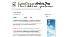 Desktop Screenshot of lymediseaseguide.net